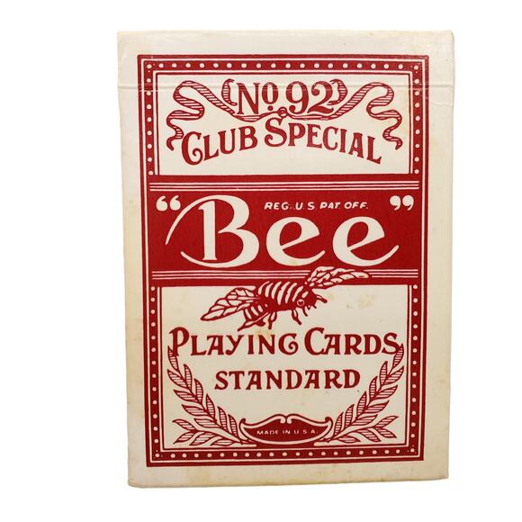 Vintage Bee Playing Cards No 92 Club Special Bee Playing Cards Back No 67 - Picture 7 of 7